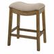New Ridge Home Goods 26 Saddle Style Wood Counter Height Stool in Natural