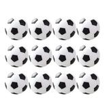 Etereauty 12 Pcs 3.1CM Classic Mini Football Toy Table Soccer Footballs Replacement Balls Tabletop Resin Soccer Game Ball Accessory (Black)