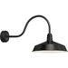 RS16MBK3LL30-Troy Lighting-Essentials by Troy TRM Ezra-1 Light Wall Sconce with Large Loop Arm-16 Inches Wide by 19 Inches High-Black Finish