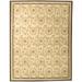 Aubusson Weave 982661 6 x 9 ft. Rouen Flat Woven Area Rug Ivory