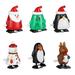 Etereauty 6Pcs Christmas Clockwork Toy Funny Wind up Walking Animal Toy Lovely Kids Toys for Christmas Birthday Thanksgiving