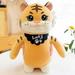 Cute Couple Toys Year of the Tiger Tiger Cotton Animal Dolls Soft Toy Tiger Stuffed Toys Mascot Doll Tiger Plush Toy Plush Doll YELLOW 25CM