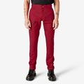 Dickies Men's Skinny Fit Double Knee Work Pants - English Red Size 28 30 (WP811)