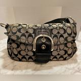 Coach Bags | Euc Authentic Coach Soho Signature Shoulder Bag | Color: Black/Cream | Size: Os