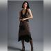 Anthropologie Dresses | By Anthropologie Fringed Velvet Halter Dress | Color: Black/Brown | Size: 4