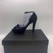 Gucci Shoes | Gucci Suede Vintage Platform Cut Out Peep Toe Logo Pumps Shoes | Color: Black | Size: 9.5