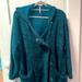 Free People Sweaters | Free People Teal Oversized Sweater | Color: Blue | Size: Xs