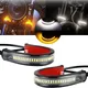 Barre lumineuse clignotante LED pour motos 2 pièces ambre feu clignotant pour Harley Davidson