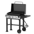 PARGRILL Flat Top Heavy Duty Grill Griddle Station w/ Gas Hood & Side Shelves Stainless Steel/Steel in Gray | Wayfair PA22001AE