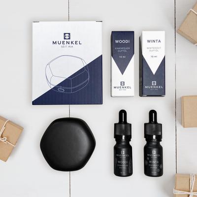 Muenkel DOFT Aroma Diffuser mit Duftöl WOODI und WINTA im SET Image