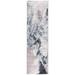 Gray/White 120 x 90 x 0.25 in Area Rug - Lux Comfort Sand Abstract Splash Modern Area Rug Polyester | 120 H x 90 W x 0.25 D in | Wayfair 475345