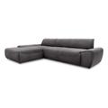 DOMO collection Ecksofa mit Sitztiefenverstellung »Frenzy«, links, anthrazit