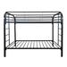 Isabelle & Max™ Philbert Welded Construction Twin/Twin Bunk Bed Metal in Black | 65 H x 42 W x 79 D in | Wayfair 0C5932452F0C423E83F9B2D2A0D3CC68