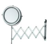 Walmeck 3X5X Magnifying Mirror Wall-Mount Double-sided Magnified Mirror Extendable Makeup Mirror 7-Inch Vanity Mirror No-drill Installation