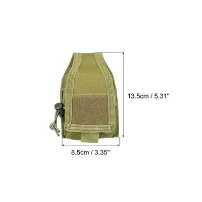 Radio Pouch Walkie Talkie Protective Covers Nylon Holder Carry Bag - Green