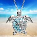 Kayannuo Christmas Clearance Ladies Necklace Two Tone Turtle Animal Necklace Jewelry Necklace