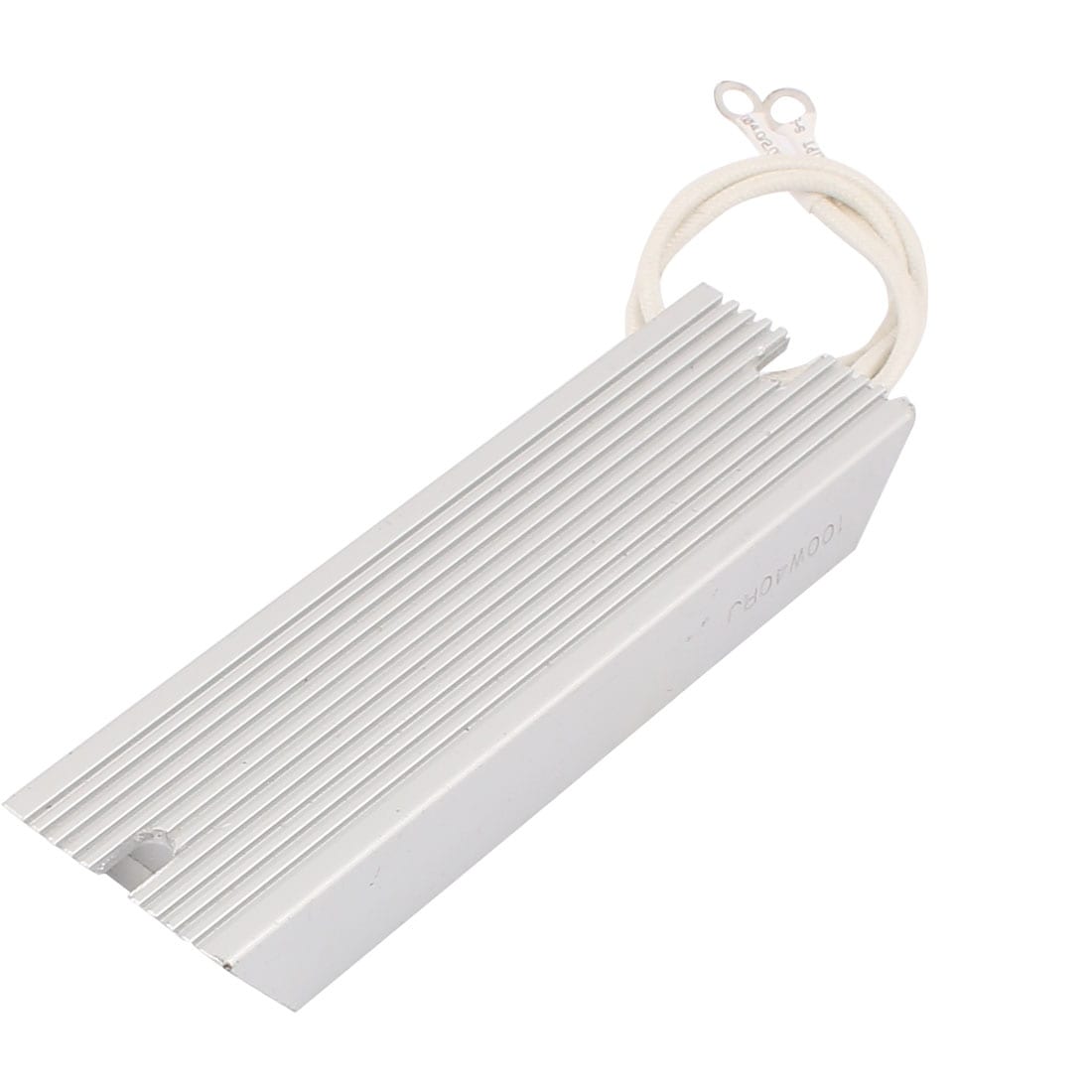 100W 40 Ohm Solder Lug Terminals Aluminium Housing Braking Resistor - Silver Tone