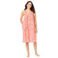 Plus Size Women's Print Sleeveless Square Neck Lounger by Dreams & Co. in Sweet Coral Floral Animal (Size 4X)