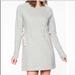 Athleta Dresses | Euc Athleta Studio Cinch Sweatshirt Dress Gray/Cream. Size Small Women’s | Color: Cream/Gray | Size: S