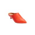 Wide Width Women's The Camden Mule by Comfortview in Red Orange (Size 8 1/2 W)