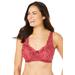 Plus Size Women's Embroidered Underwire Bra by Amoureuse in Classic Red (Size 46 C)