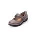Women's The Carla Mary Jane Flat by Comfortview in Gunmetal (Size 12 M)
