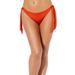 Plus Size Women's Side Tie Swim Brief by Swimsuits For All in Chili Shimmer (Size 16)