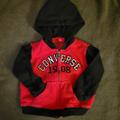 Converse Jackets & Coats | Converse Zip Up Hoodie. Girls 6-9 Mos. Embroidered Logo. Great Cond. Super Cute! | Color: Black/Pink | Size: 6-9mb