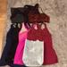 Lululemon Athletica Tops | 7 Lululemon Athleta Zobha Workout Tops And Sports Bras. Great Condition Free Bag | Color: Black/Pink | Size: 6