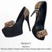 Burberry Shoes | Burberry Women's Black Vintage Classy Check Pumps High Heels Leather | Color: Black/Tan | Size: 38