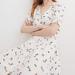 Madewell Dresses | Madewell Daylily Pintuck Dress In Sweet Blossoms Size 0 Nwt Item J7429 | Color: White | Size: 0