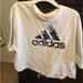 Adidas Tops | Adidas Cropped Shirt | Color: White | Size: M