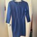 J. Crew Dresses | J. Crew Navy 3/4 Sleeve Ponte Sheath Dress | Color: Blue | Size: 4