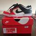 Nike Shoes | Nike Dunk Low Gs - Anniversary Bulls Size 5.5y | Color: Black/Red | Size: 5.5y