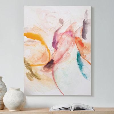 Abstract Floral Wall Art - 24" X 34" - Grandin Road