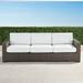 Palermo Sofa with Cushions in Bronze Finish - Resort Stripe Glacier, Standard Cushion - Frontgate