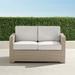 Small Palermo Loveseat in Dove Finish - Salta Palm Air Blue, Standard - Frontgate