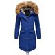 Wintermantel NAVAHOO "Rosinchen" Gr. M (38), blau (denim) Damen Mäntel Wintermäntel