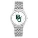 Unisex Silver Baylor Bears Team Logo Rolled Link Bracelet Wristwatch