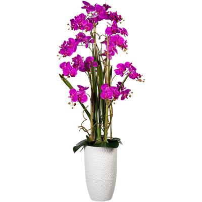 Kunstorchidee CREATIV GREEN "Deko-Orchidee Phalaenopsis XXL im Keramiktopf" Kunstpflanzen Gr. B/H/L: 65 cm x 160 cm x 50 cm, 1 St., lila Kunst-Orchideen