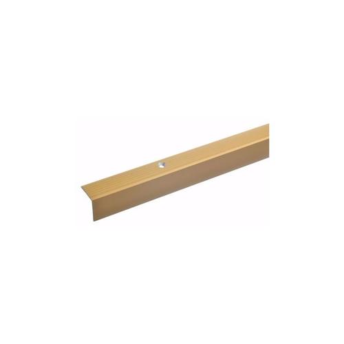 Acerto ® – 20x20mm Treppenwinkel 100cm gold Aluminium Kantenprofil Kantenschutz