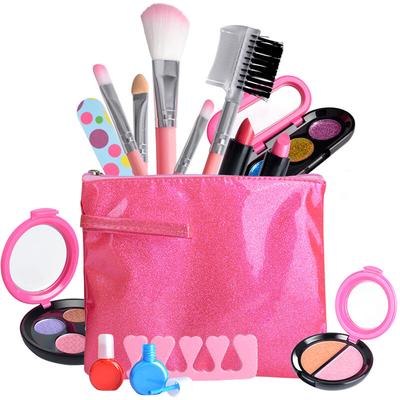 15pcs Girls Makeup Kit for Kids Children's Makeup Set Girls Princess Make Up Box Nontoxic Cosmetics