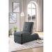 Stylish Wood Frame Storage Ottoman Convertible Living Room Chair