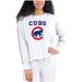 Women's Concepts Sport Cream/Gray Chicago Cubs Pendant French Terry Long Sleeve Top