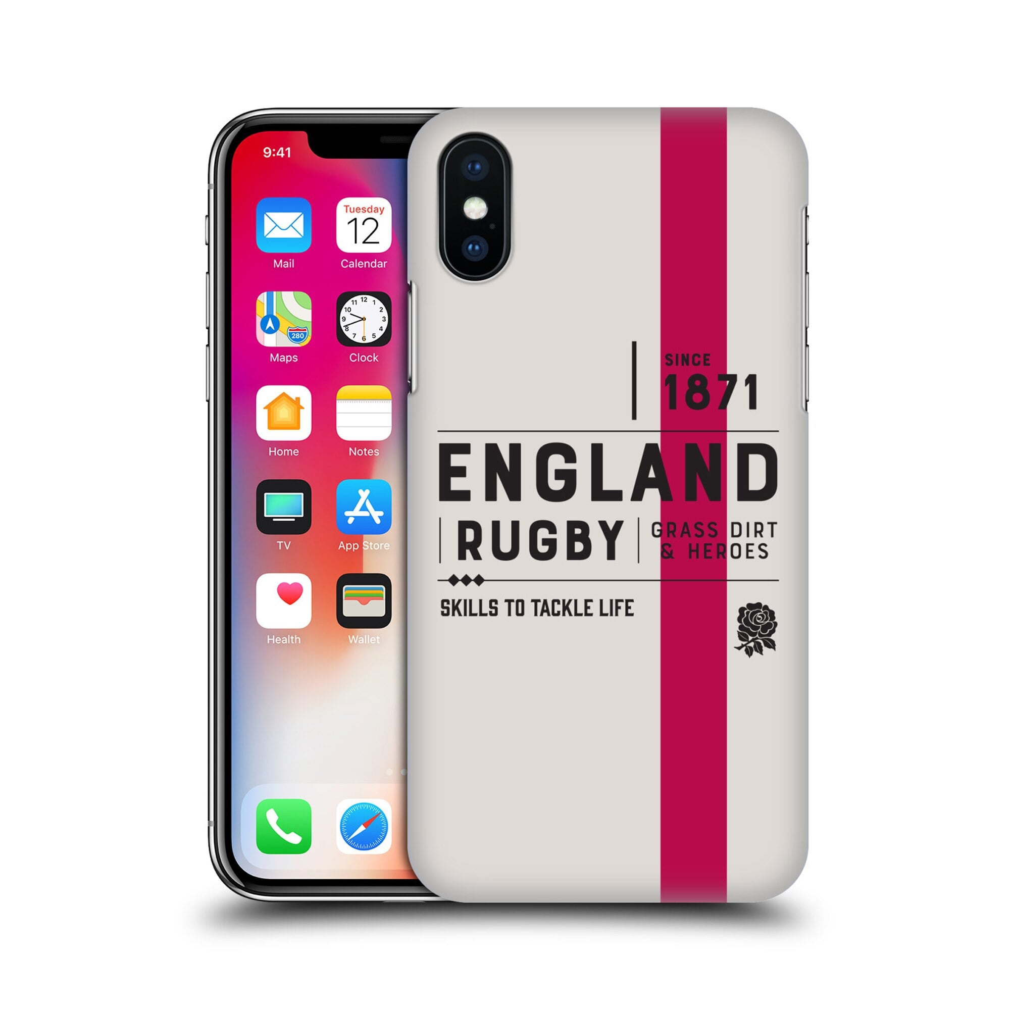 Étui rigide pour téléphone Angleterre Rugby 1871 - iPhone