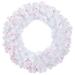 Northlight Seasonal Pre-Lit Woodbury White Pine Artificial Christmas Wreath Traditional Faux in Pink | 5 H x 5 W x 22 D in | Wayfair