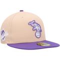 Men's New Era Orange/Purple Oakland Athletics 1988 World Series Side Patch 59FIFTY Fitted Hat