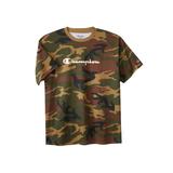 Men's Big & Tall Champion® script tee by Champion in Camo (Size 2XLT)