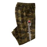 Men's Big & Tall Champion® fleece logo pants by Champion in Camo (Size 6XL)