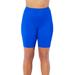 Plus Size Women's Chlorine Resistant Long Bike Short Swim Bottom by Swimsuits For All in Royal (Size 8)